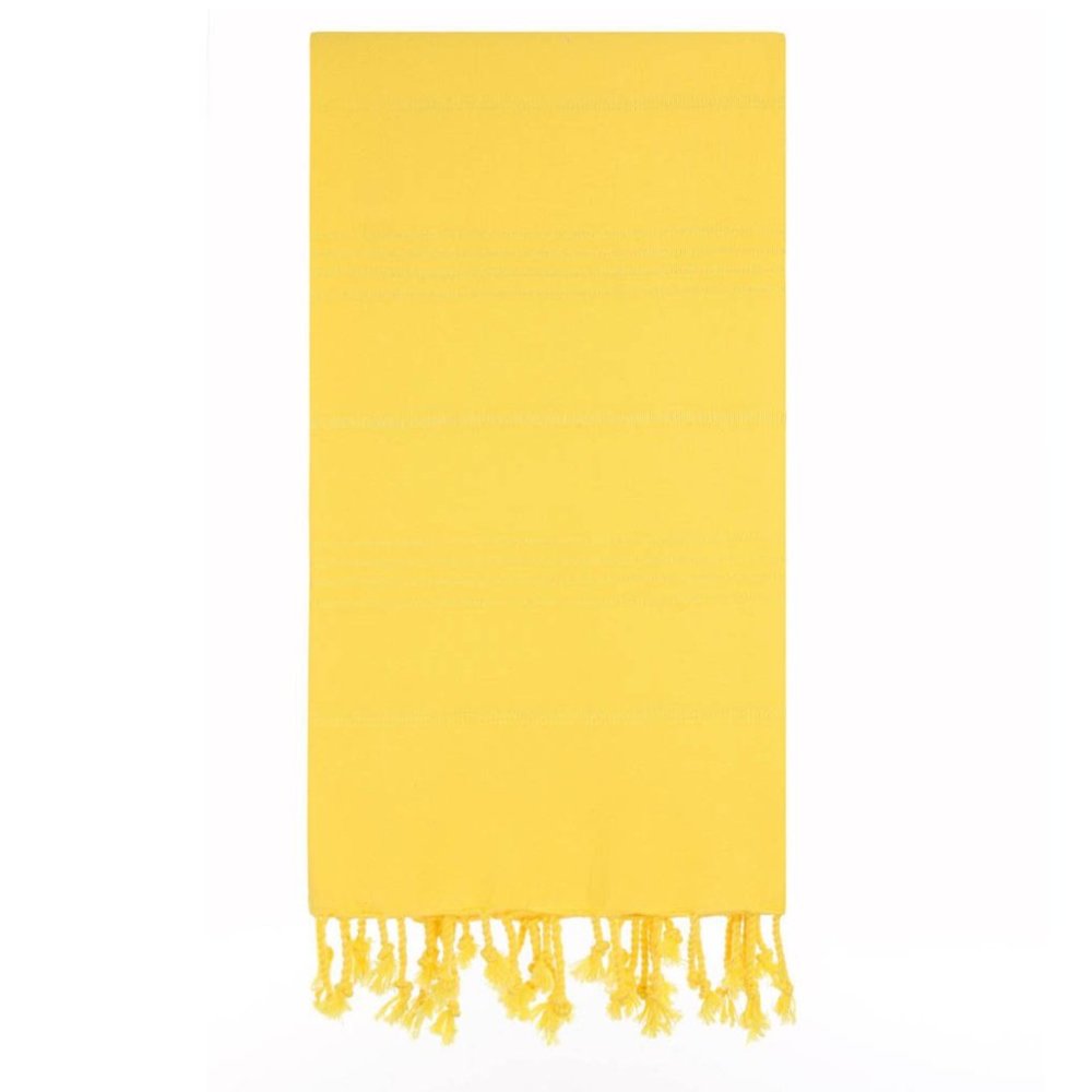 4 Yellow Beach Bath Towels - 100% Turkish Cotton - Citizens of the Beach